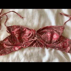 For Love and Lemons Riviera bikini top size xs